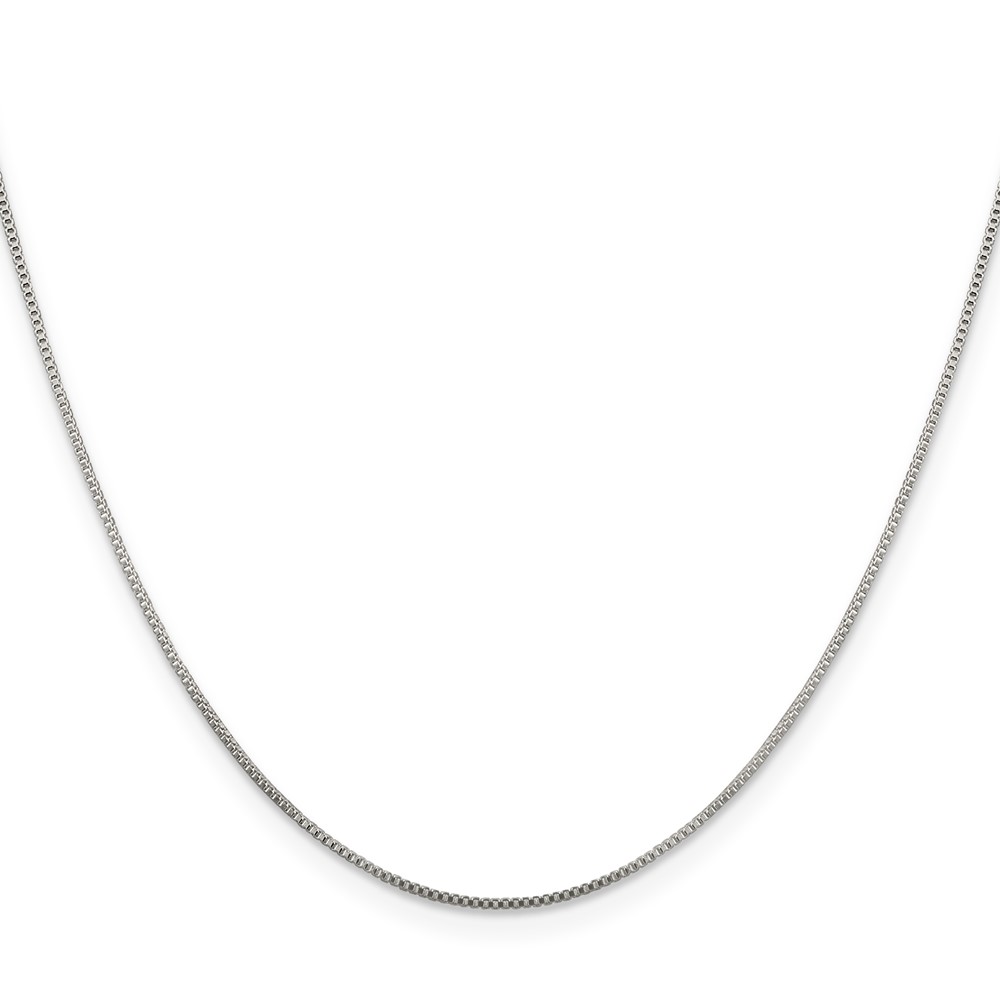 Sterling Silver .8mm Box Chain (QBX015-24)