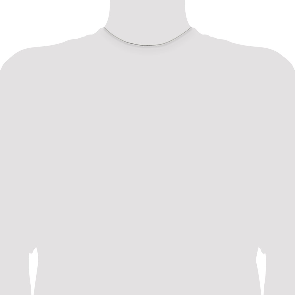 Sterling Silver .8mm Box Chain (QBX015-14)