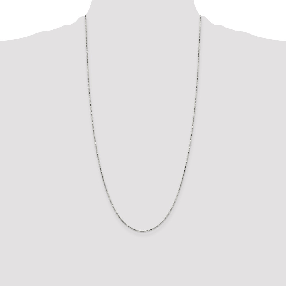 Sterling Silver .8mm Box Chain (QBX015-28)