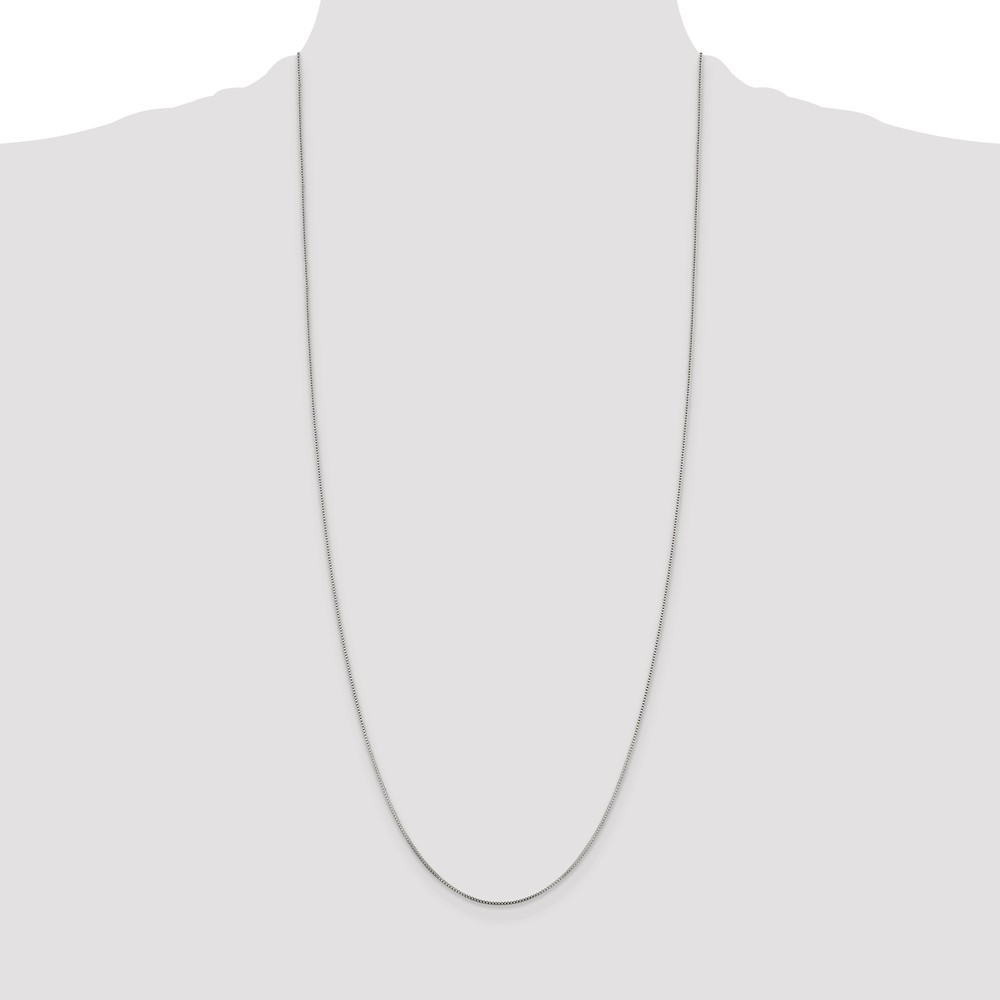 Sterling Silver .8mm Box Chain (QBX015-30)