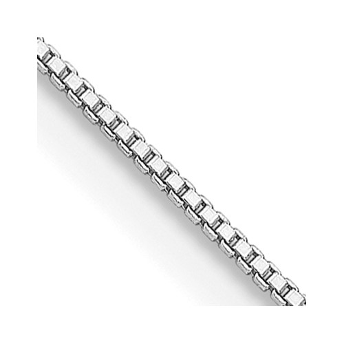 Sterling Silver Rhodium-plated .8mm Box Chain