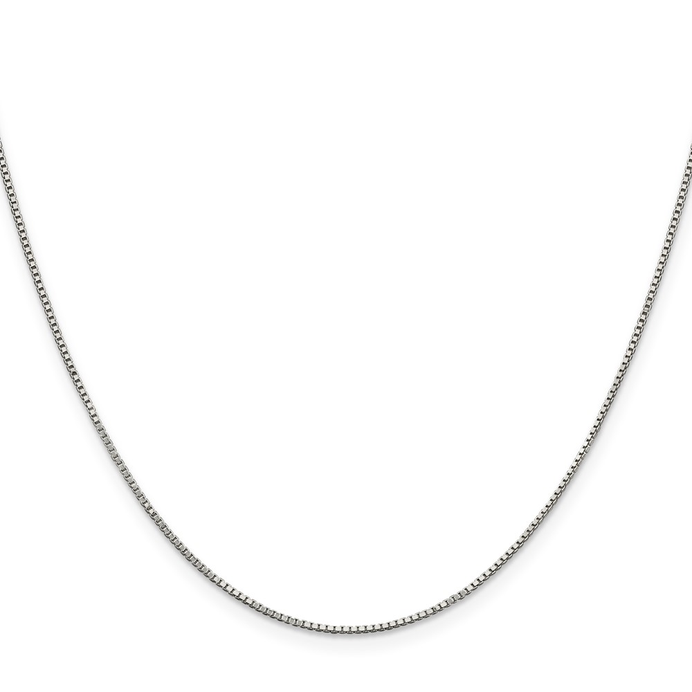 Sterling Silver .9mm Box Chain (QBX019-22)