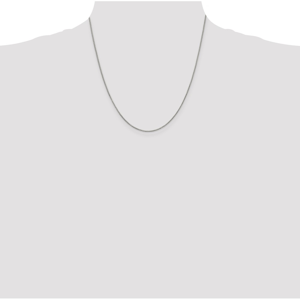 Sterling Silver .9mm Box Chain (QBX019-20)