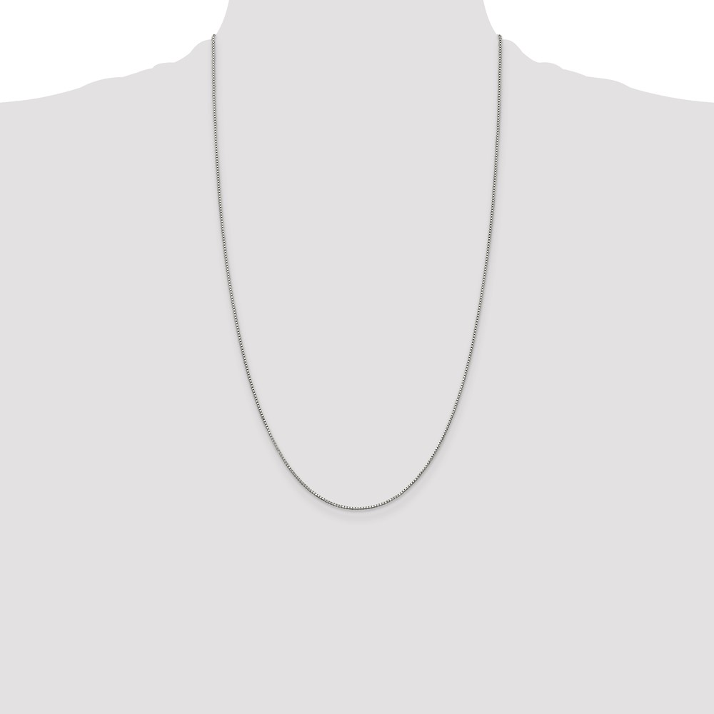 Sterling Silver .9mm Box Chain (QBX019-26)