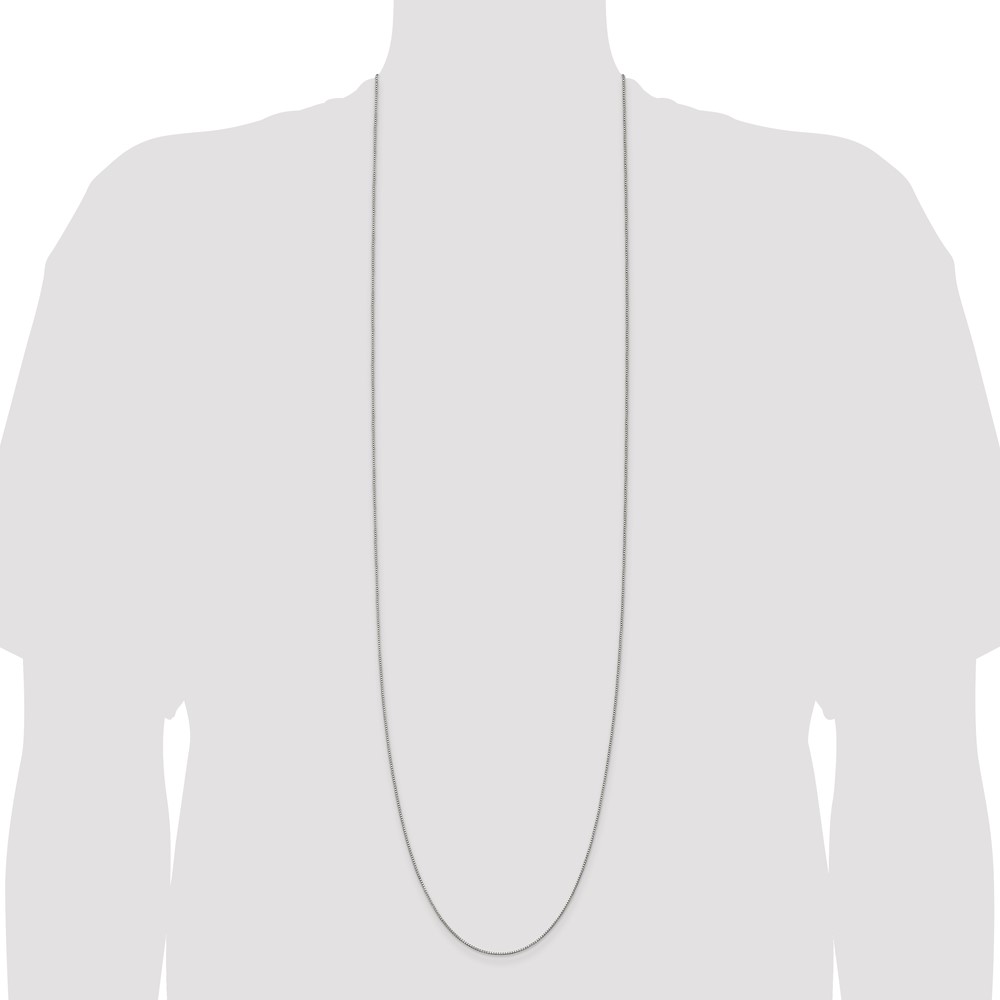 Sterling Silver .9mm Box Chain (QBX019-42)