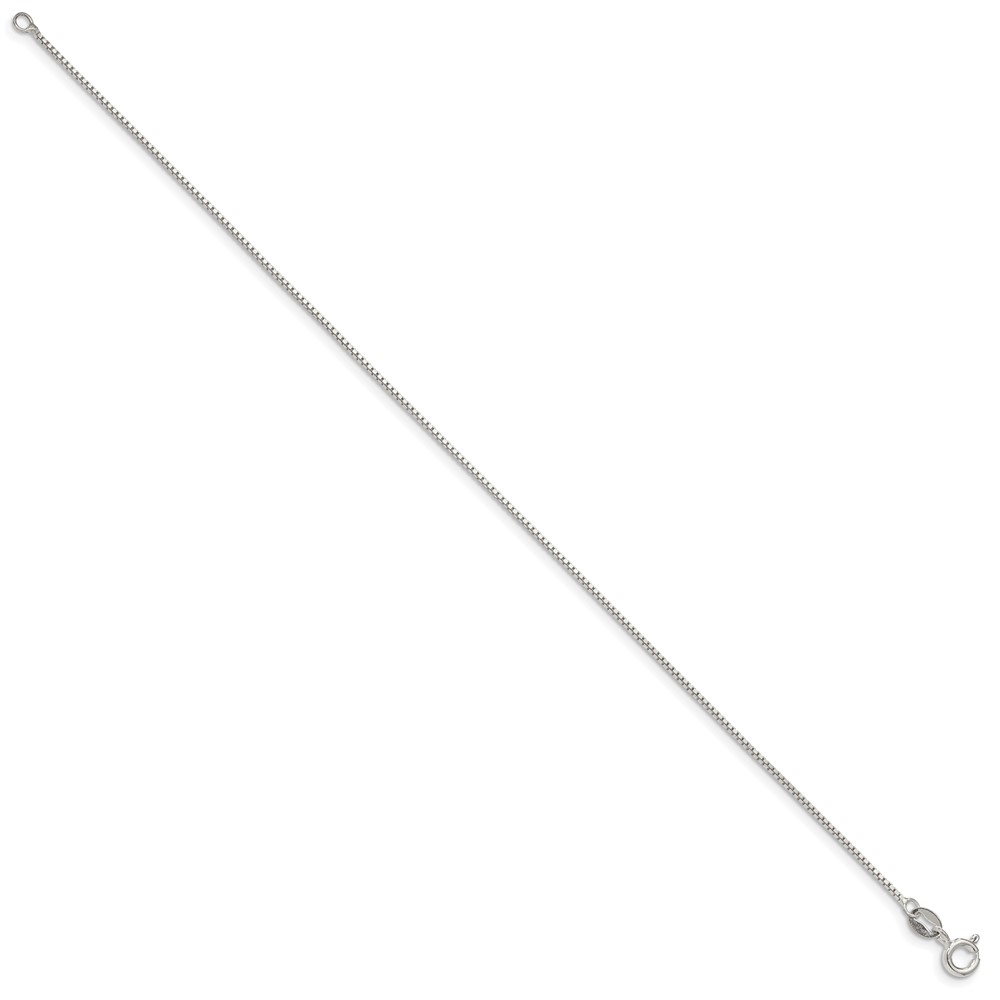 Sterling Silver .9mm Box Chain (QBX019-7)