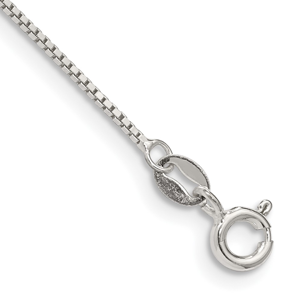 Sterling Silver .9mm Box Chain (QBX019-7)