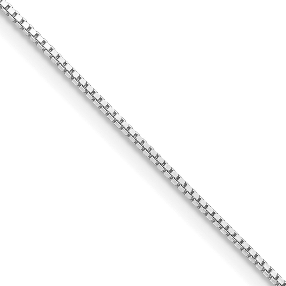 Sterling Silver Rhodium-plated .9mm Box Chain with a 2 inch extention (QBX019RH-18)