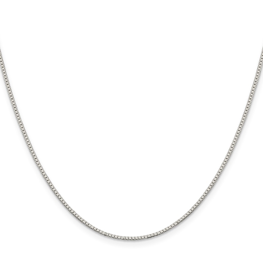 Sterling Silver 1.1mm Box Chain w/4in ext. (QBX022E-22)