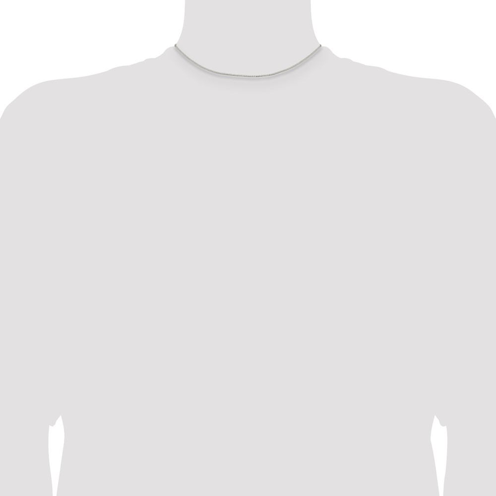 Sterling Silver 1.1mm Box Chain (QBX022-14)