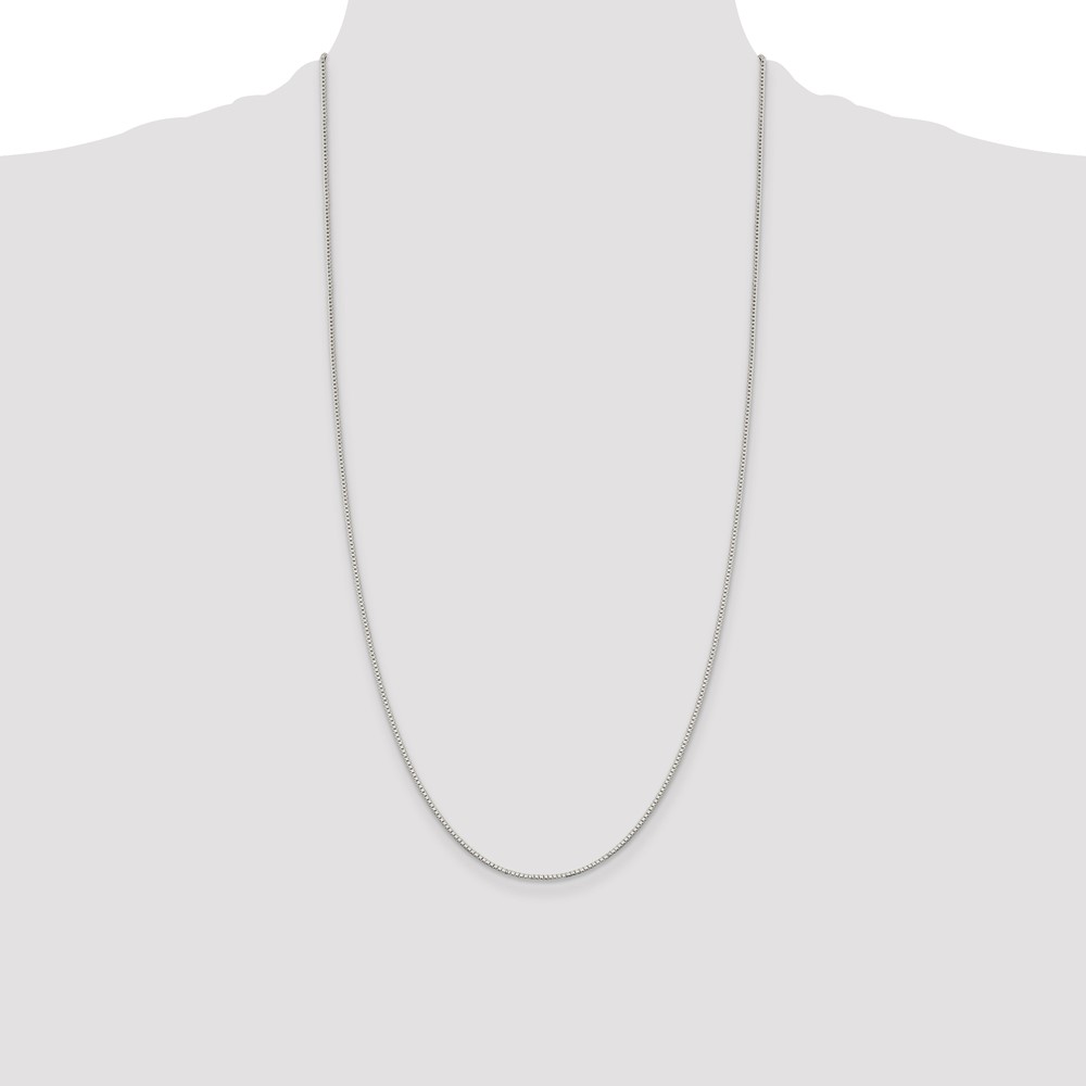 Sterling Silver 1.1mm Box Chain (QBX022-28)