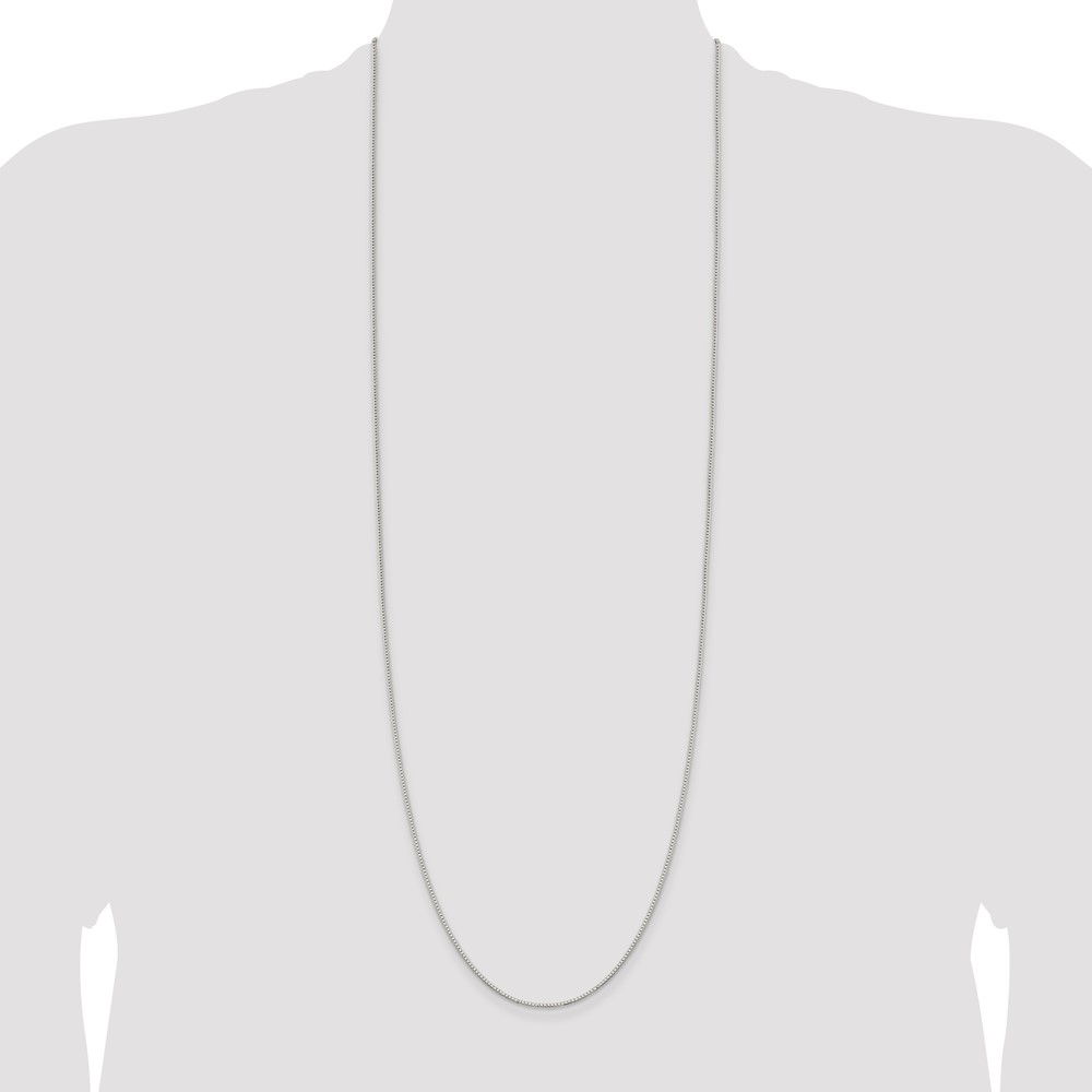 Sterling Silver 1.1mm Box Chain (QBX022-36)