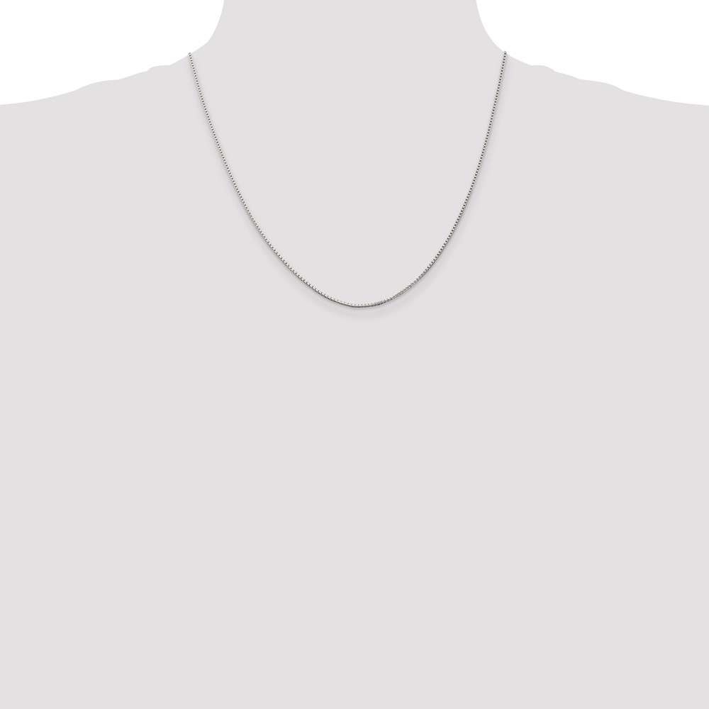 Sterling Silver 1.25mm Box Chain (QBX024-20)