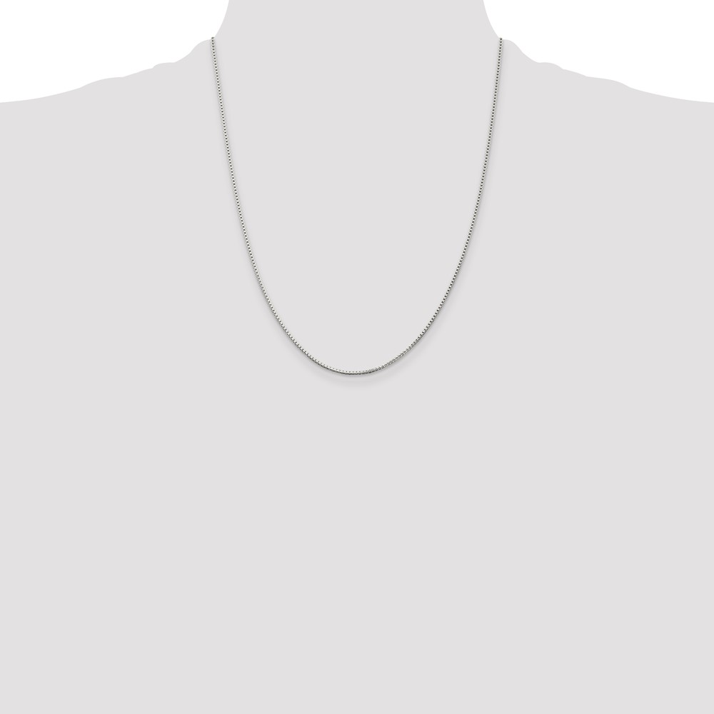Sterling Silver 1.25mm Box Chain (QBX024-22)