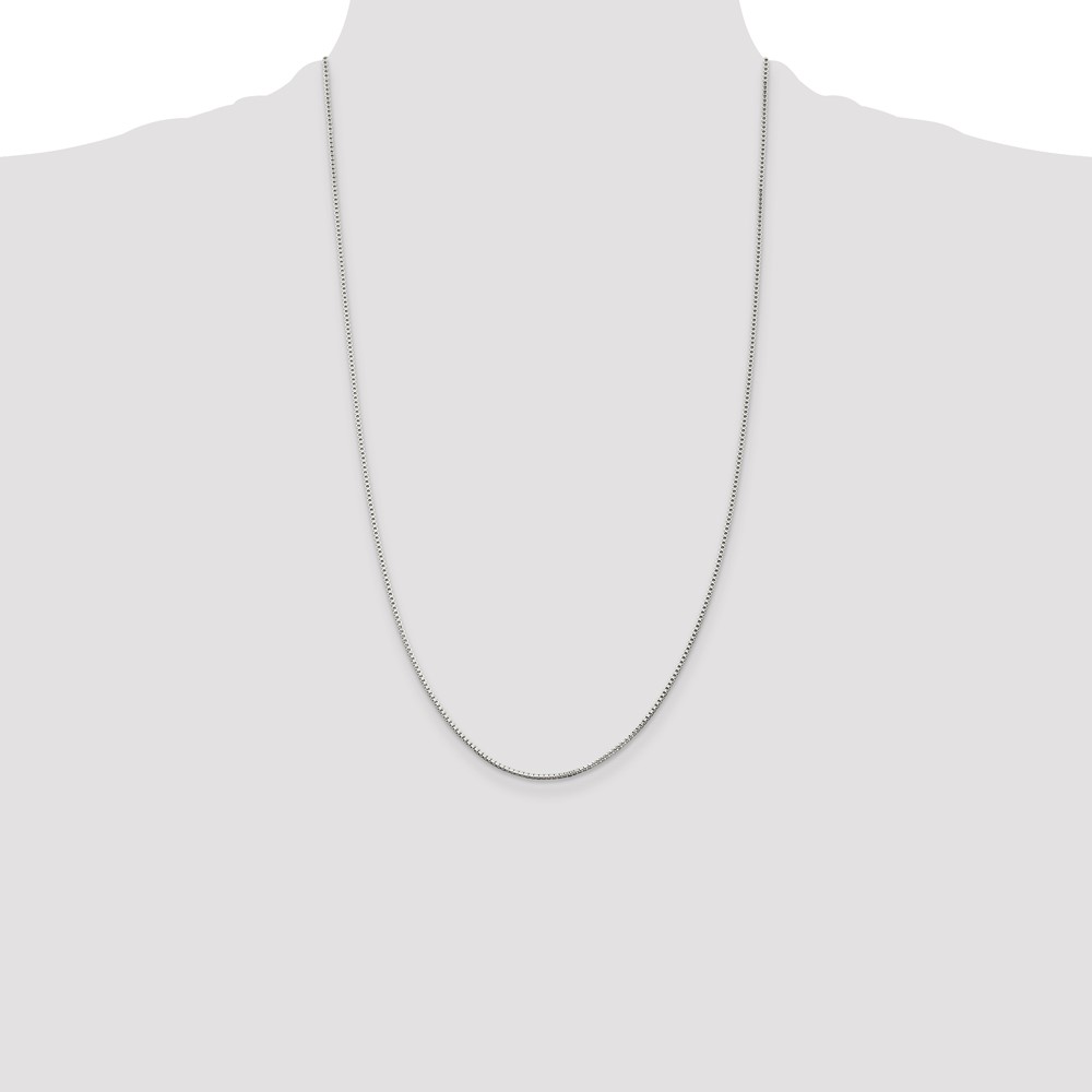 Sterling Silver 1.25mm Box Chain (QBX024-26)
