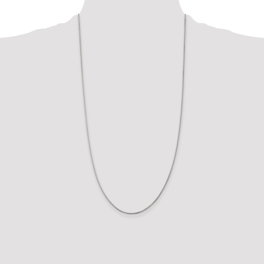 Sterling Silver 1.25mm Box Chain (QBX024-28)