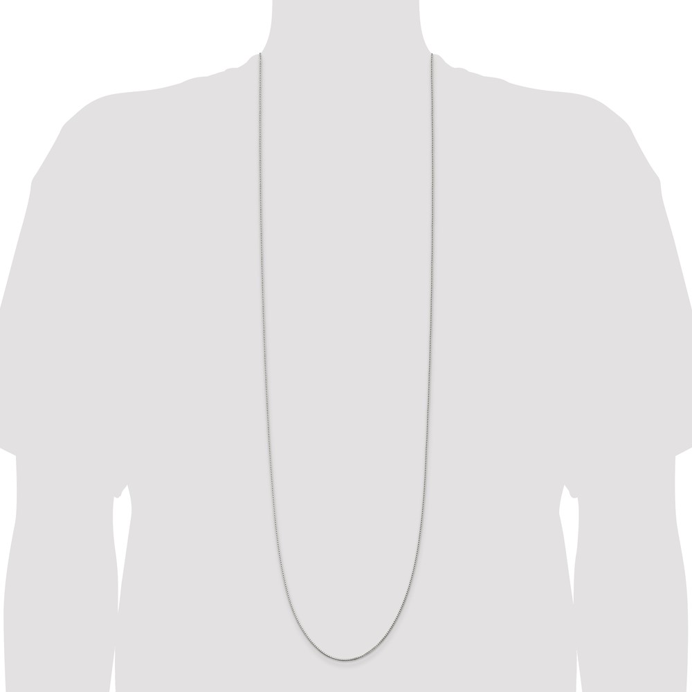 Sterling Silver 1.25mm Box Chain (QBX024-42)