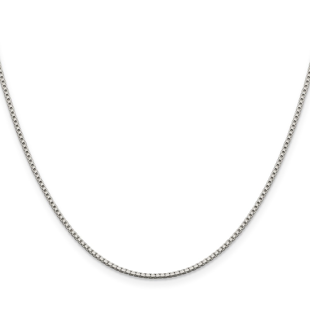 Sterling Silver 1.4mm Box Chain (QBX026-24)