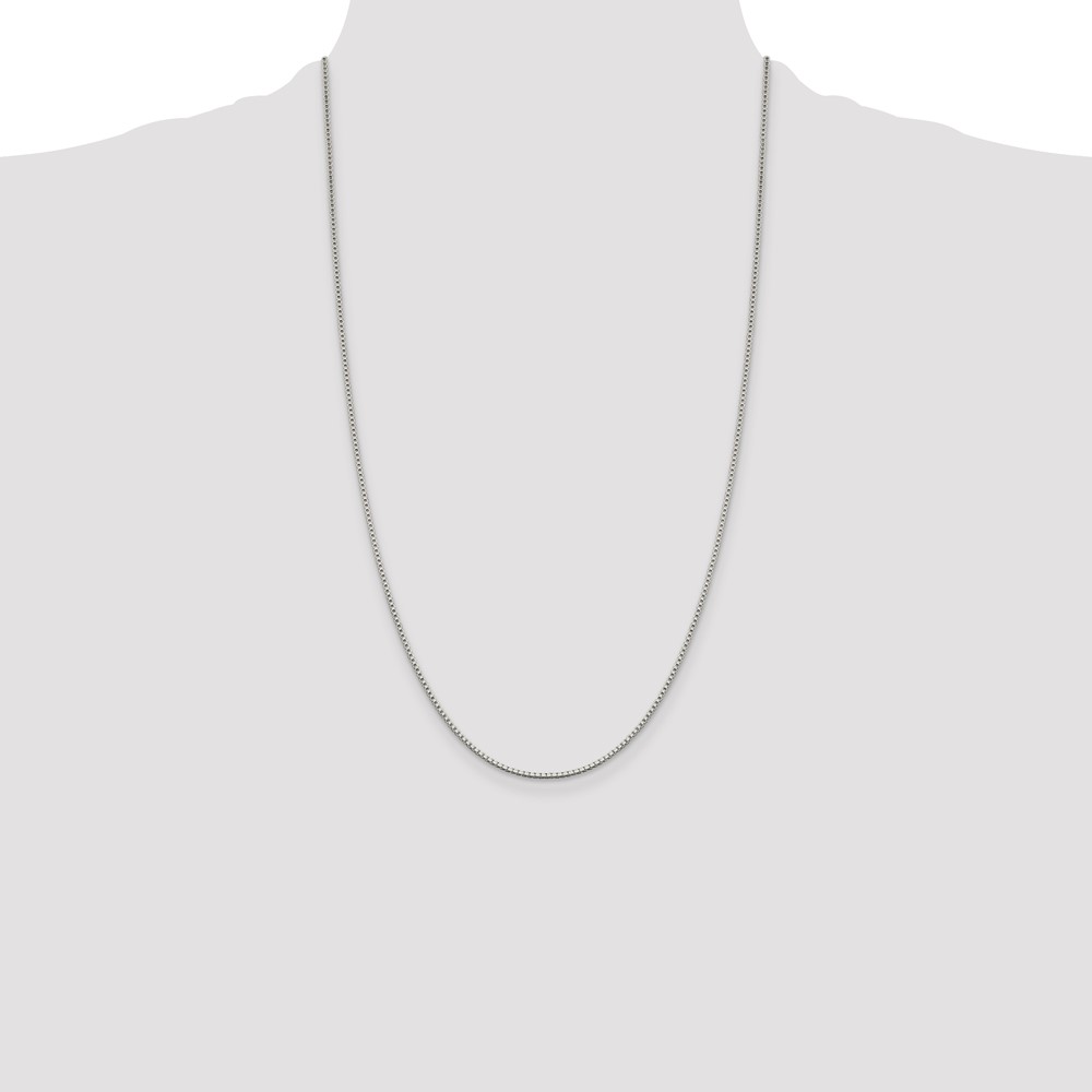 Sterling Silver 1.4mm Box Chain (QBX026-26)