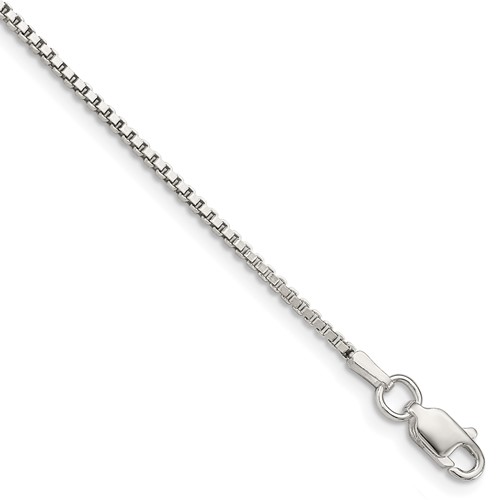 Sterling Silver 1.4mm Box Chain