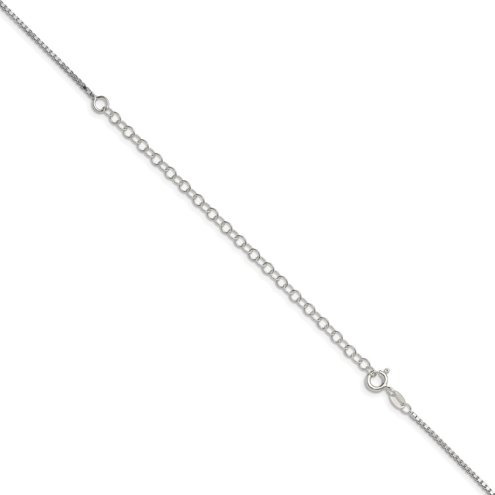 Sterling Silver 1.4mm Box Chain w/2in ext. (QBX026E-18)
