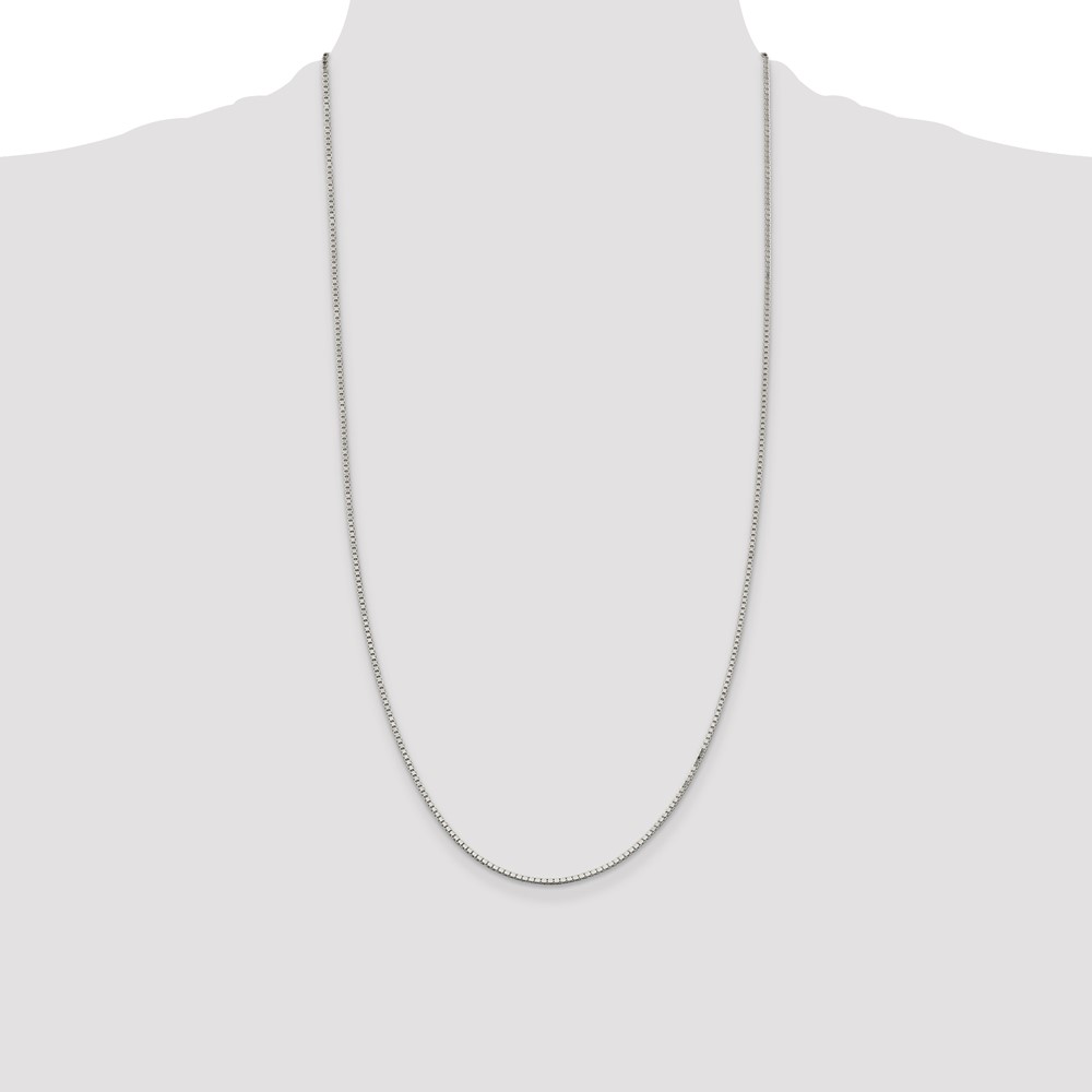 Sterling Silver 1.5mm Box Chain (QBX028-28)