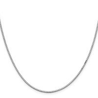 Sterling Silver Rhodium-plated 1.5mm Box Chain view 2