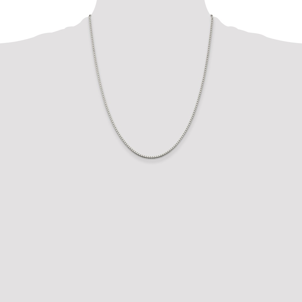 Sterling Silver 1.75mm Box Chain (QBX035-22)