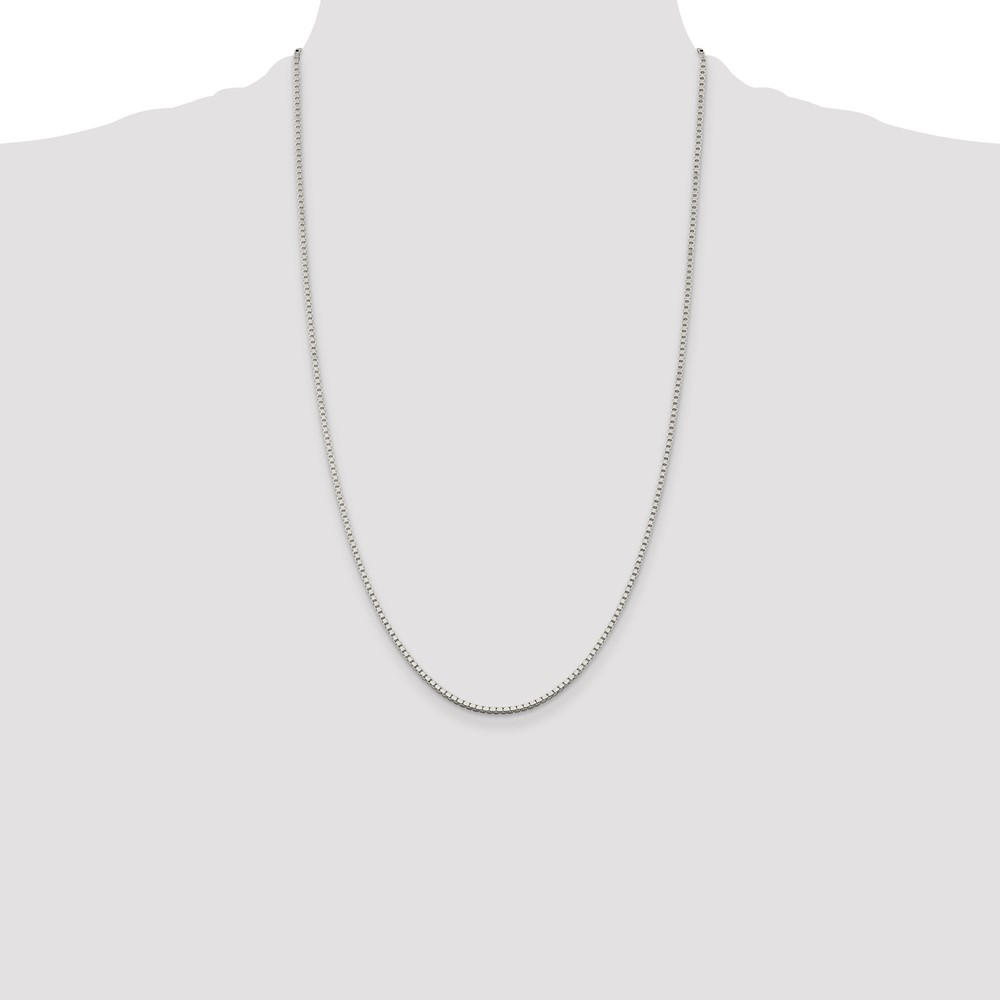 Sterling Silver 1.75mm Box Chain (QBX035-26)