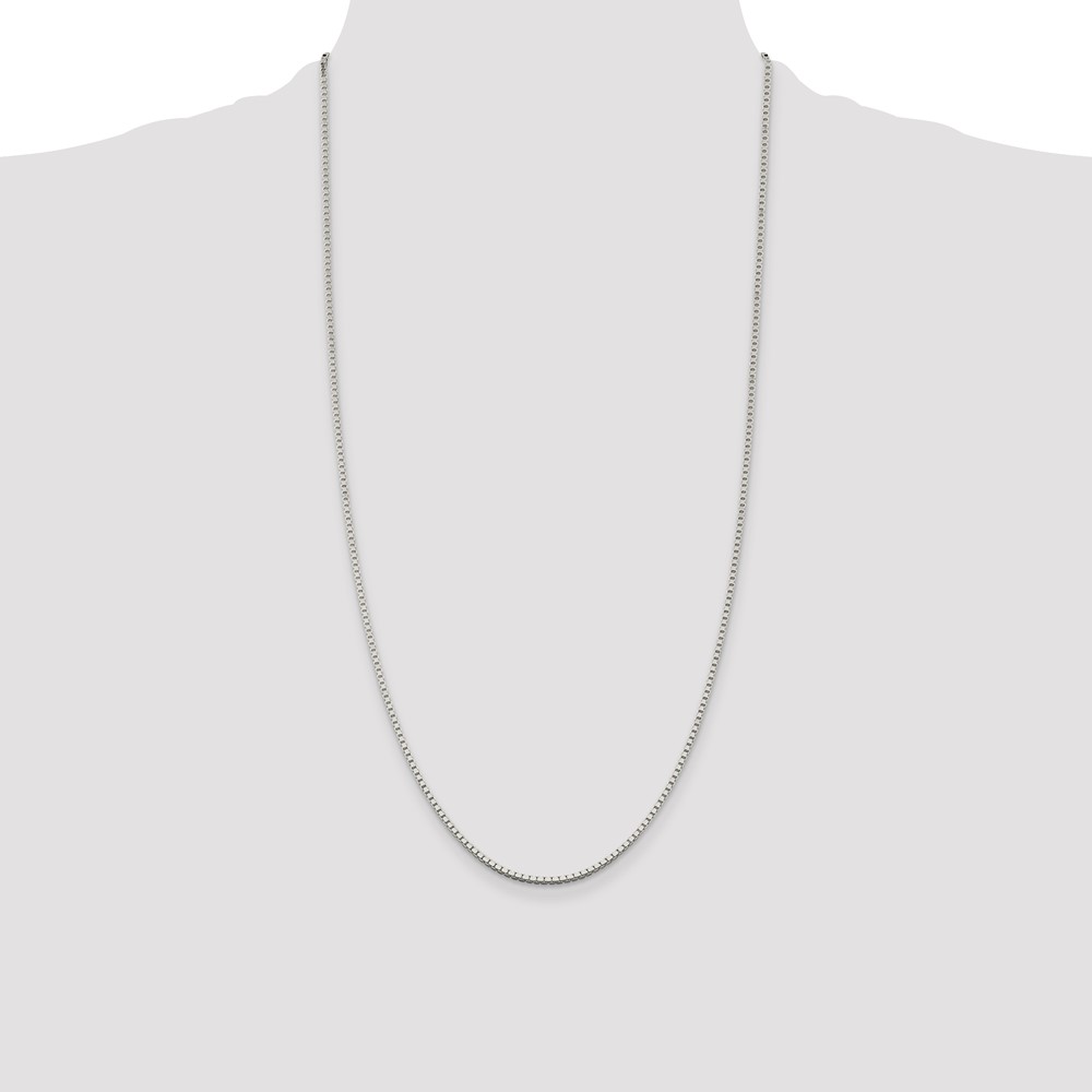Sterling Silver 1.75mm Box Chain (QBX035-28)