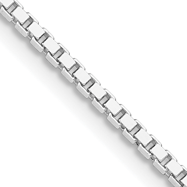 Sterling Silver Rhodium-plated 1.75mm Box Chain (QBX035R-16)