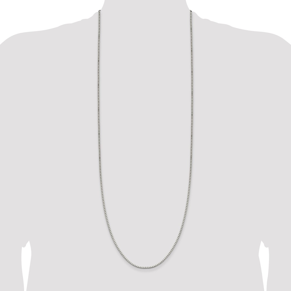 Sterling Silver 1.9mm Box Chain (QBX037-36)