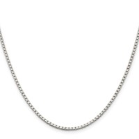 Sterling Silver 2mm Box Chain view 2