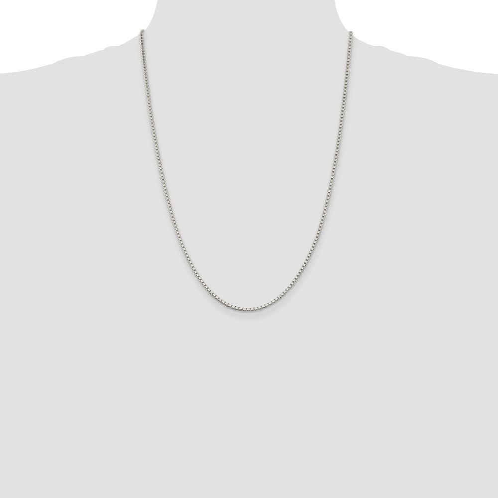 Sterling Silver 2mm Box Chain (QBX040-24)