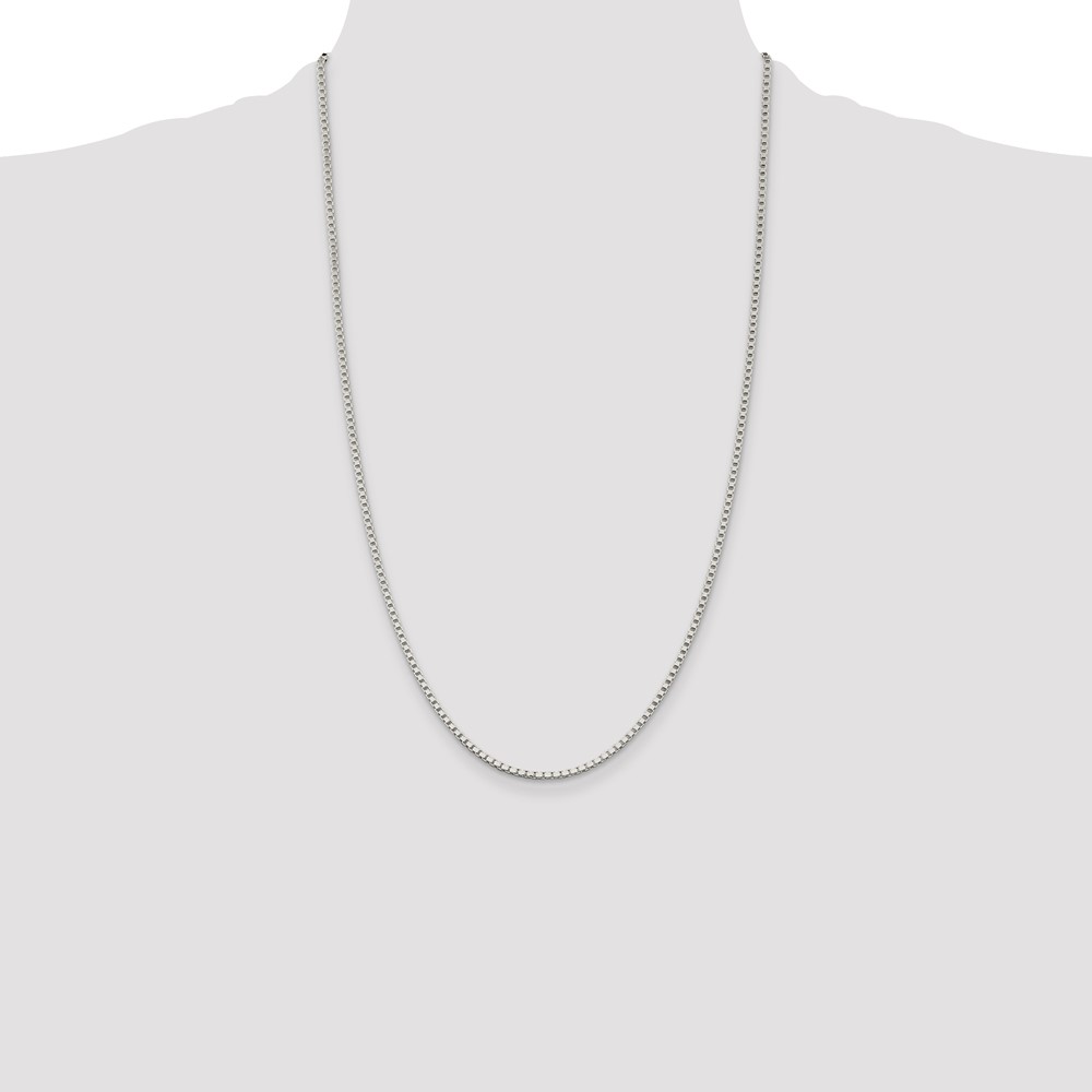 Sterling Silver 2mm Box Chain (QBX040-26)