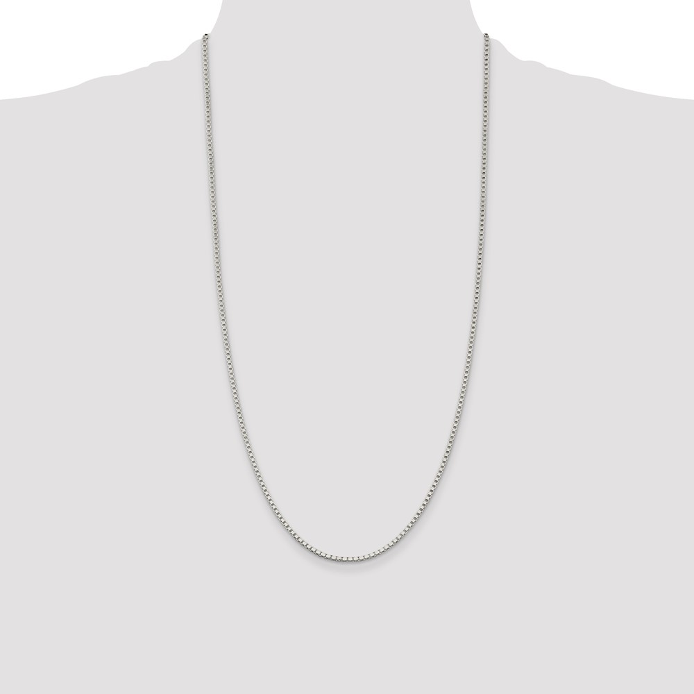 Sterling Silver 2mm Box Chain (QBX040-28)