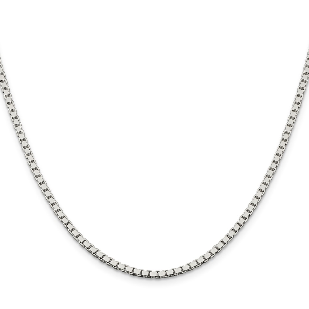 Sterling Silver 2.5mm Box Chain (QBX050-30)