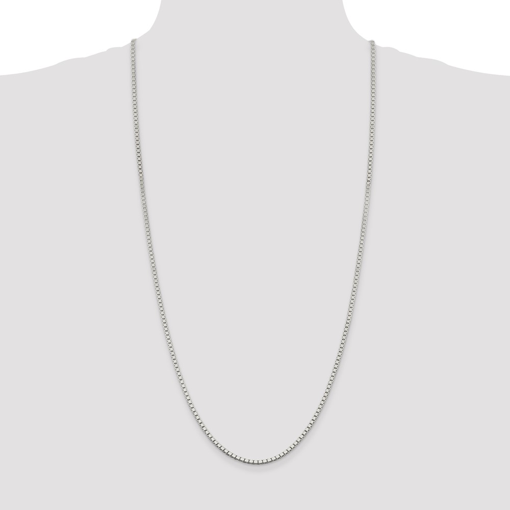 Sterling Silver 2.5mm Box Chain (QBX050-30)