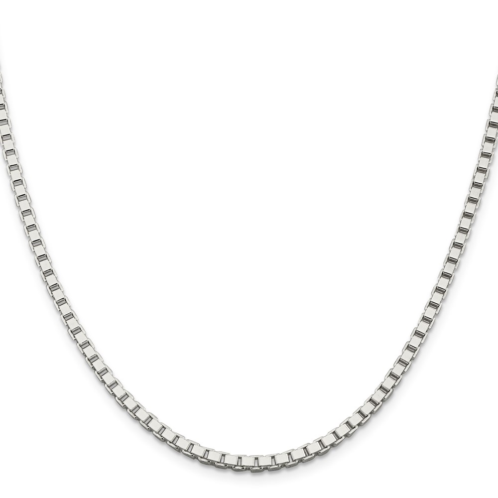 Sterling Silver 3mm Box Chain (QBX057-26)