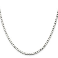 Sterling Silver 3mm Box Chain view 2