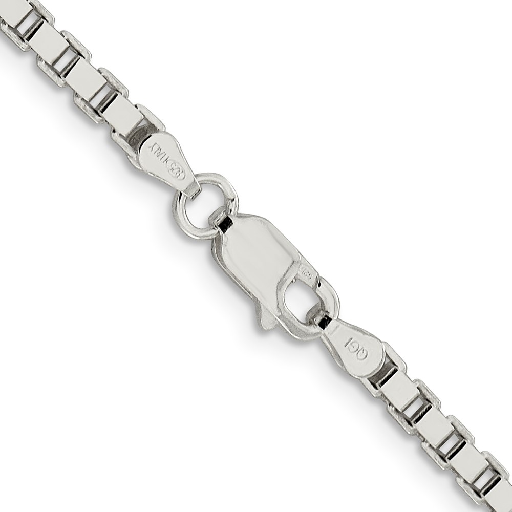 Sterling Silver 3mm Box Chain (QBX057-26)