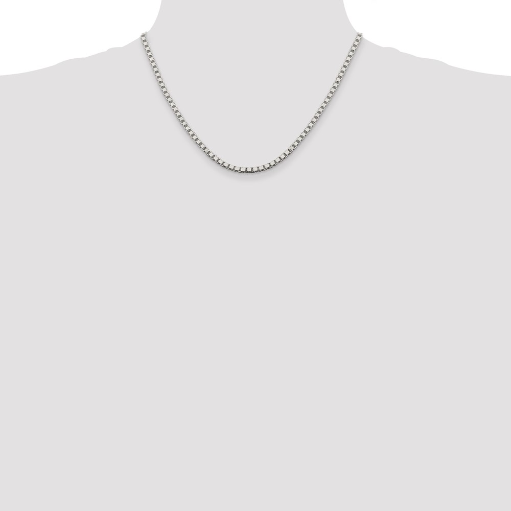 Sterling Silver 3.25mm Box Chain (QBX060-18)