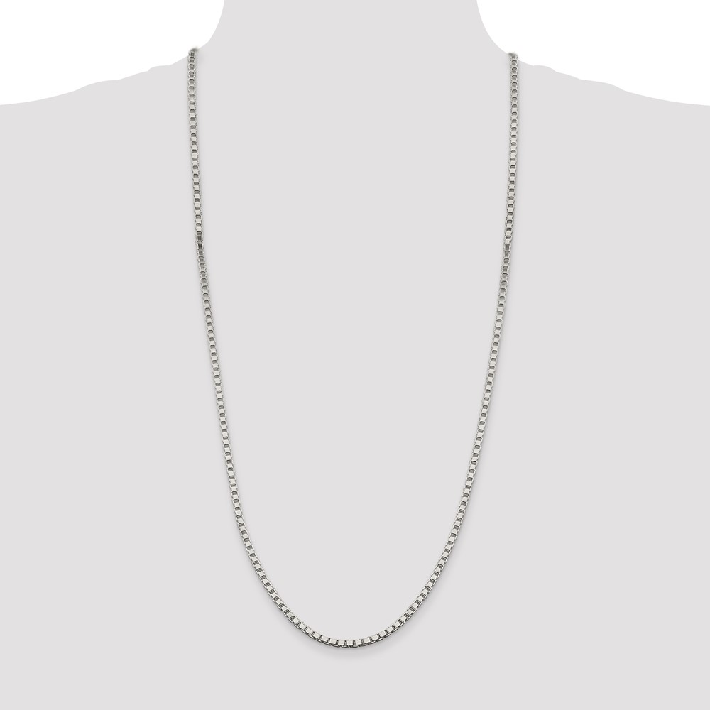 Sterling Silver 3.25mm Box Chain (QBX060-30)