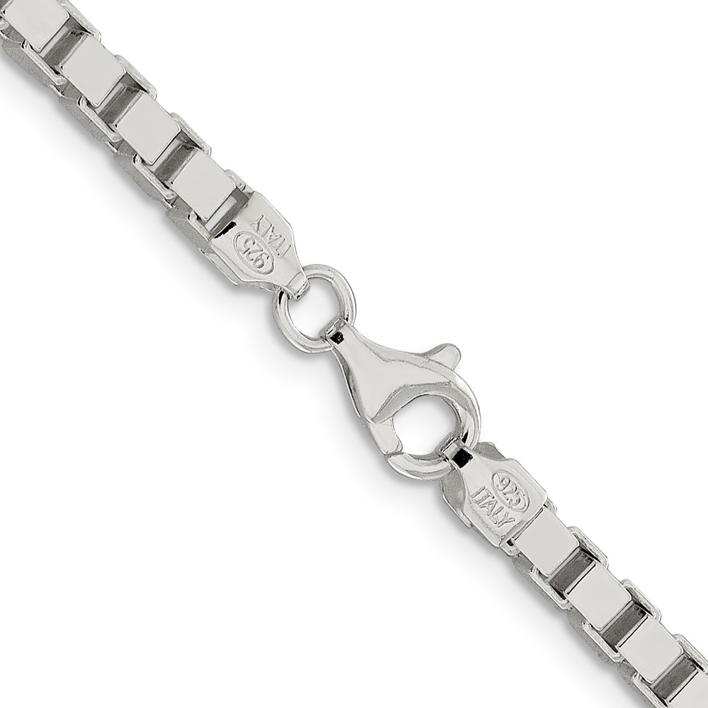 Sterling Silver 3.75mm Box Chain (QBX065-20)