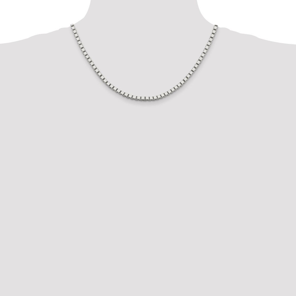Sterling Silver 3.75mm Box Chain (QBX065-18)