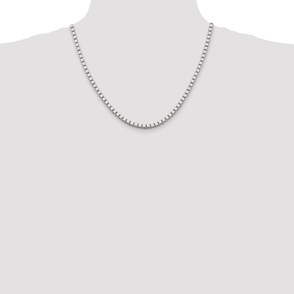 Sterling Silver 3.75mm Box Chain (QBX065-20)