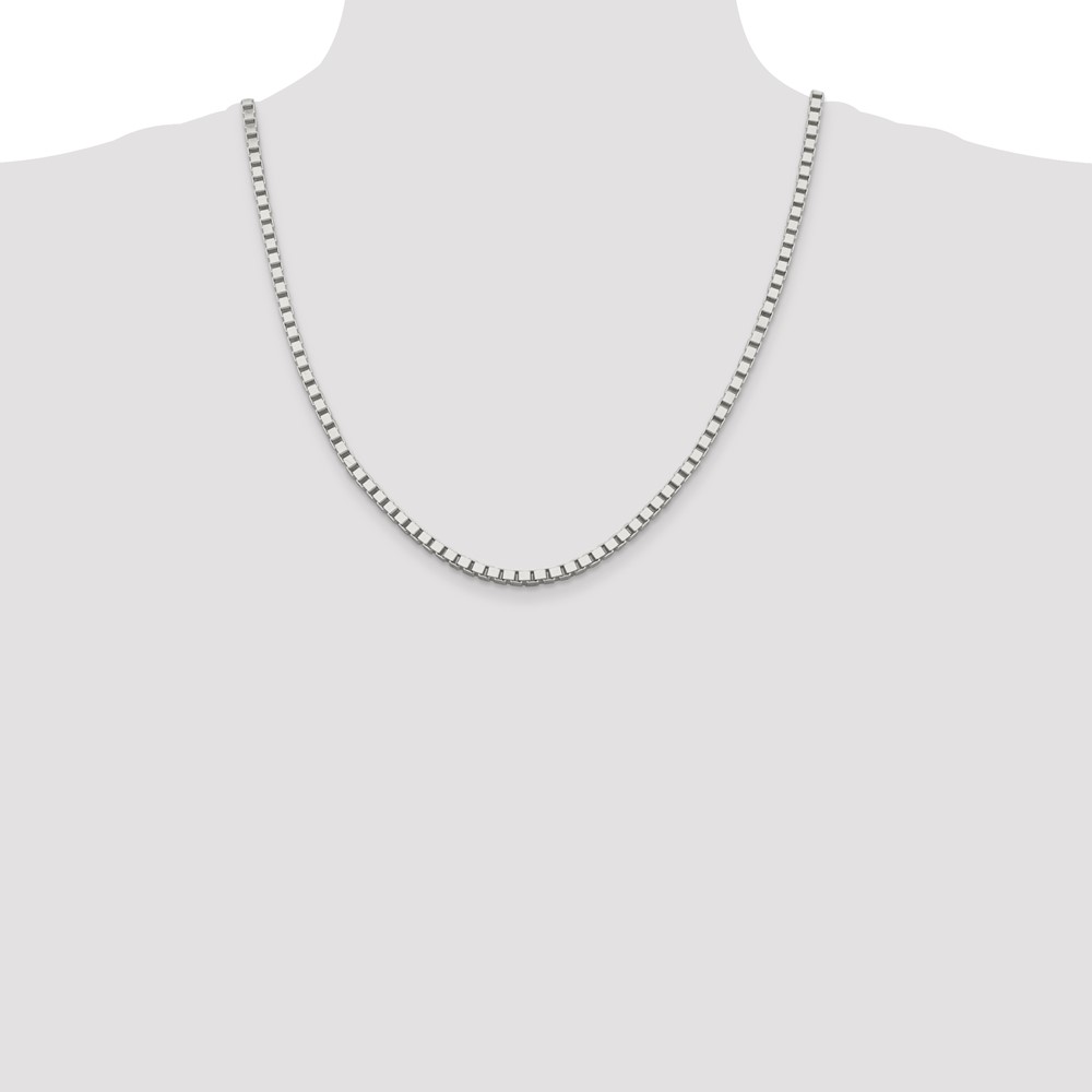 Sterling Silver 3.75mm Box Chain (QBX065-22)