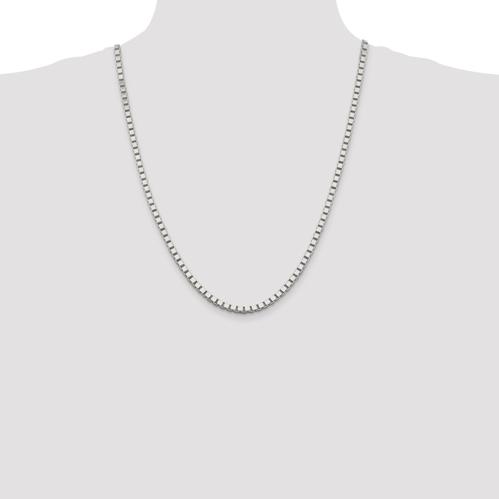 Sterling Silver 3.75mm Box Chain (QBX065-24)