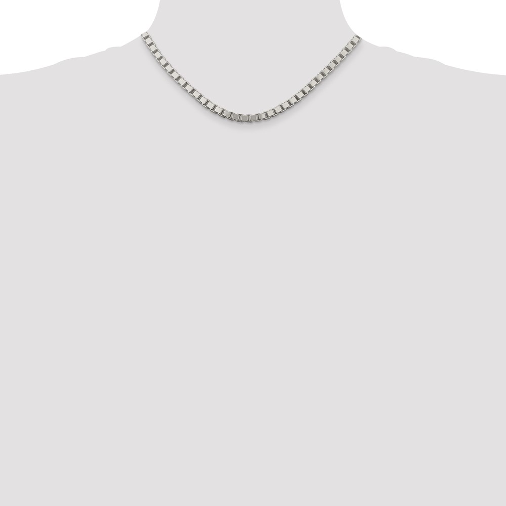 Sterling Silver 4.5mm Box Chain (QBX100-16)