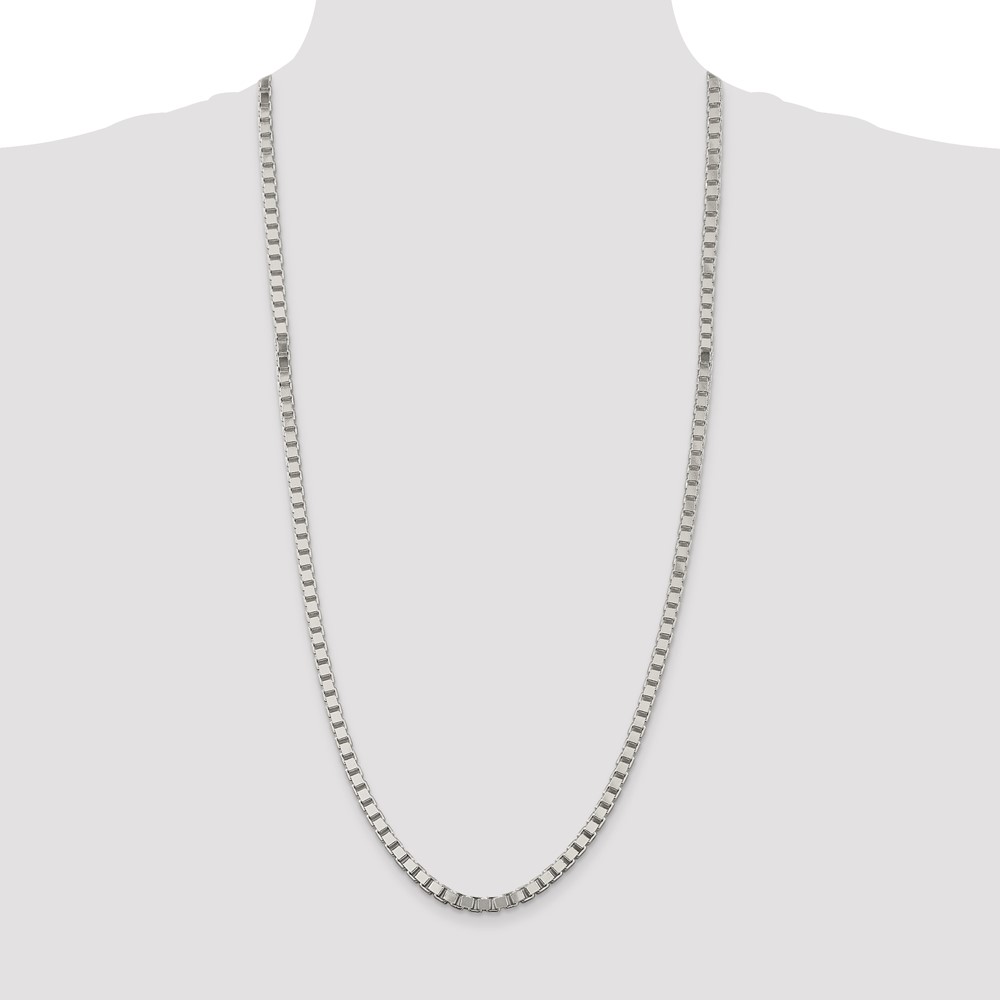 Sterling Silver 4.5mm Box Chain (QBX100-30)